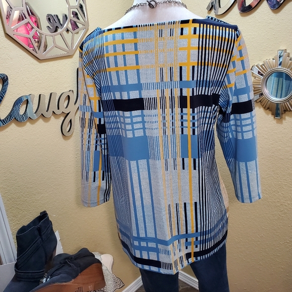 Charter Club 3/4th Sleeve Popover top sz M - Picture 11 of 13